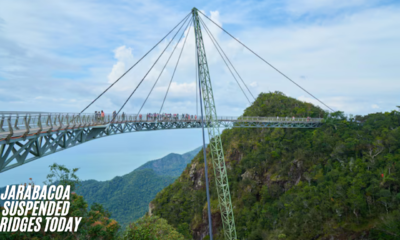 Jarabacoa suspended bridges today showcasing lush landscapes and thrilling suspension designs