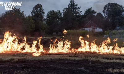 Emergency response to fire in Spokane today