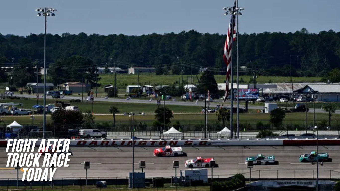 fight after truck race today