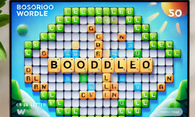 A screenshot of Bosorioo Wordle gameplay showing a fun word puzzle grid.