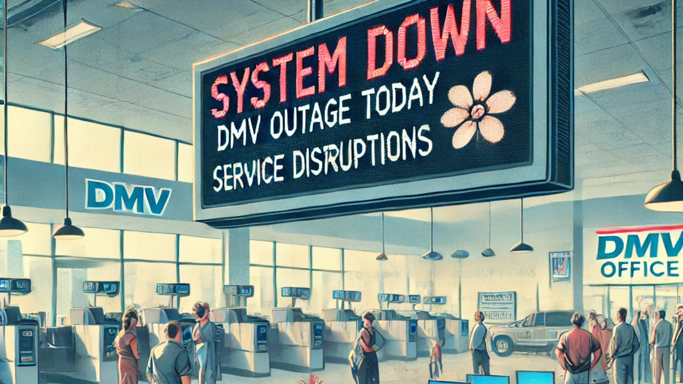 DMV outage today causing service disruptions and updates.