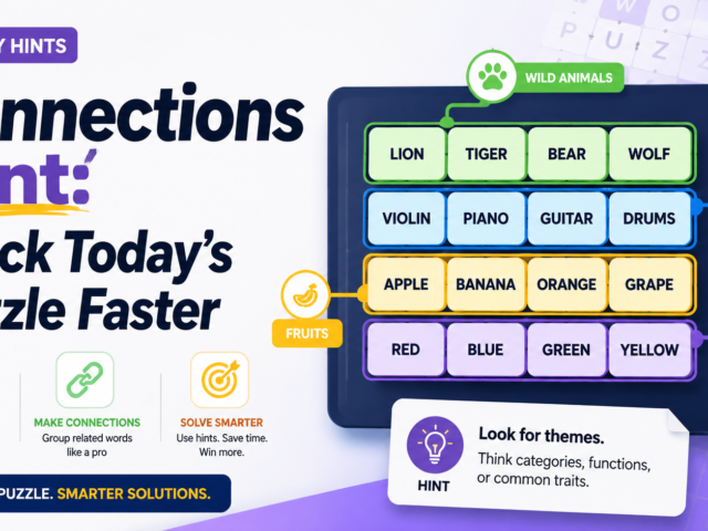 Connections Hint Crack Today’s Puzzle Faster